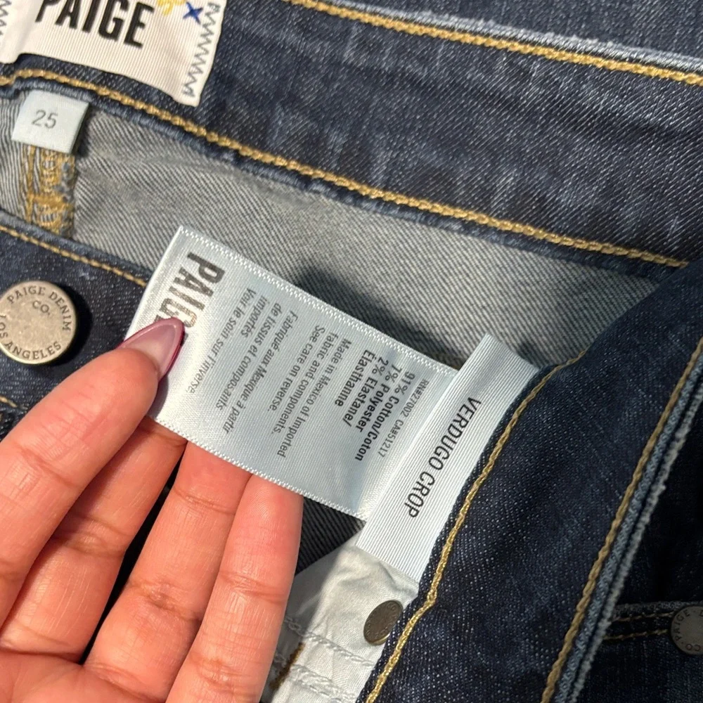 PAIGE Verdugo Crop Jeans | Sz 25 - Picture 2 of 7